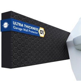 Garage Planet WP01 Garage Wall Protector Car Door Protector, Tool-Free, Designed in Australia (Black, 2 Pack)