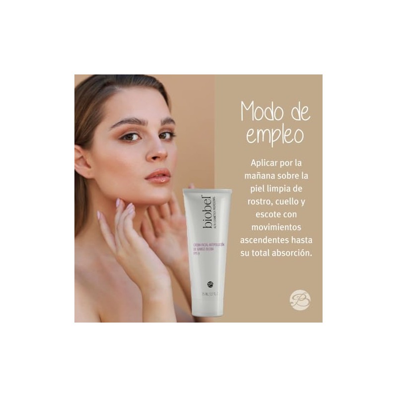Biobel Crema Facial Antipolución de Ginkgo Biloba FPS-8 75ml