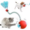 NEOVSUNY Interactive Cat Toy, Self-Employment, Electric Cat Ball with Dragonfly