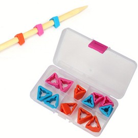 18 Pcs Knitting Needle Stopper Crochet Hooks Stitch Needle Stopper Knitting Needle Cap Needle Part Knitting Accessories DIY Knitting Tool for Knitting Craft,Quilting, DIY Art and Sewing