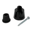Ceiling Distributor Nipple Black 24 x 30 mm with Screw