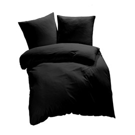 ETÉREA Microfibre Bed Linen 135 x 200 cm + 80 x 80 cm - All-Season Bed Linen Duvet Cover Plain - Bed Linen Set with Pillow 135 x 200 cm Duvet Cover + 80 x 80 cm Pillowcase Microfibre Made in Green -