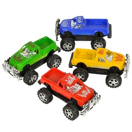 Forest & Twelfth Set of 12 Mini Monster Trucks 3” Pull Back Pickup Trucks for Kids, Friction Powered Monster Jam Trucks, Perfect for Kids Parties Stocking Stuffers, and Goodie Bags