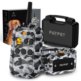 PATPET Dog Shock Collar with Remote 3/4 Mile Range Dog Training Collar Include Rechargeable Waterproof E Collar, Outdoor Training Shock Collar for Large Dogs Camouflage (15-140 lbs)