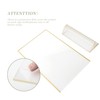 WeeGoo 3 Pack A5 Acrylic Sign Holder with Gold Borders,