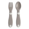 Chicco First Baby Cutlery, Neutral, Fork & Spoon, Small, Lightweight,