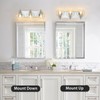 Tuscarora Chrome Vanity Light Fixture - 3 Light Bathroom Vanity