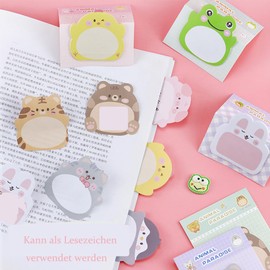 HSYTEK Sticky Notes, Pack of 10 Party Bags, Children's Birthday, Pack of 200 Funny Sticky Notes, Cartoon Sticky Notes, Small Gifts, Advent Calendar for Children