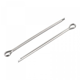 sourcing map 30 Pieces Split Splint 1.5 x 30 mm 304 Stainless Steel Clip Fastener for Car Silver Tone