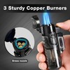 Urgrette Torch Lighter Refillable Butane Triple Torch Lighters Jet Flame