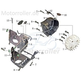 Xfight Parts Blower Wheel/Flywheel 4-Stroke 125cc 152QMI (GY7) 12611 Gat: