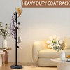 LOZABEE Modern Metal Coat Rack Stand with Natural Marble Base,