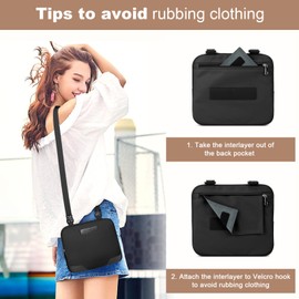 Maelstrom Travel Backpack for Women Men, 2 in 1 Crossbody Bag Laptop Backpack Fits 15.6-17.3 Inch Laptop, 26L Work/Nurse/Teacher Bag, Carry On Backpack with Shoe Compartment, Black