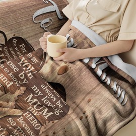 COZYCRIB Gifts for Mum Blanket Mum Mothers Day Christmas Birthday Gifts New Mum Gifts Gifts for Mum from Son Mother Gifts for Sofa Bedding Living Room 60"x50"