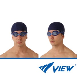 VIEW Swim Cap Swim Cap Two Way Cap Adult Navy Blue V52 NBL