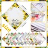 SmoothNovelty 30 Pcs Mother's Day Gift Bible Verse Handkerchiefs Floral