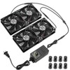 WDERAIR 4 x 120mm Server Rack Mount Fan 12V with