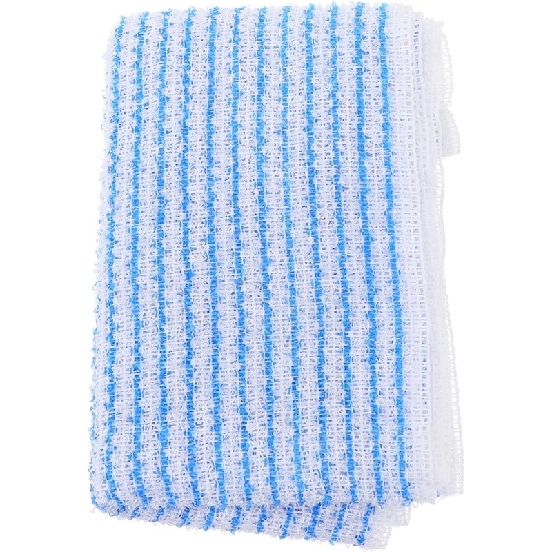 Toalla exfoliante doble cara azul – limpieza profunda y piel