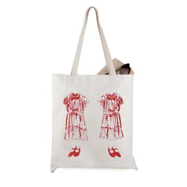 WCGXKO Horror Movie Inspired Shining Grady Twins Canvas Tote Bag for Scary Movie Lover (Shining Twins)