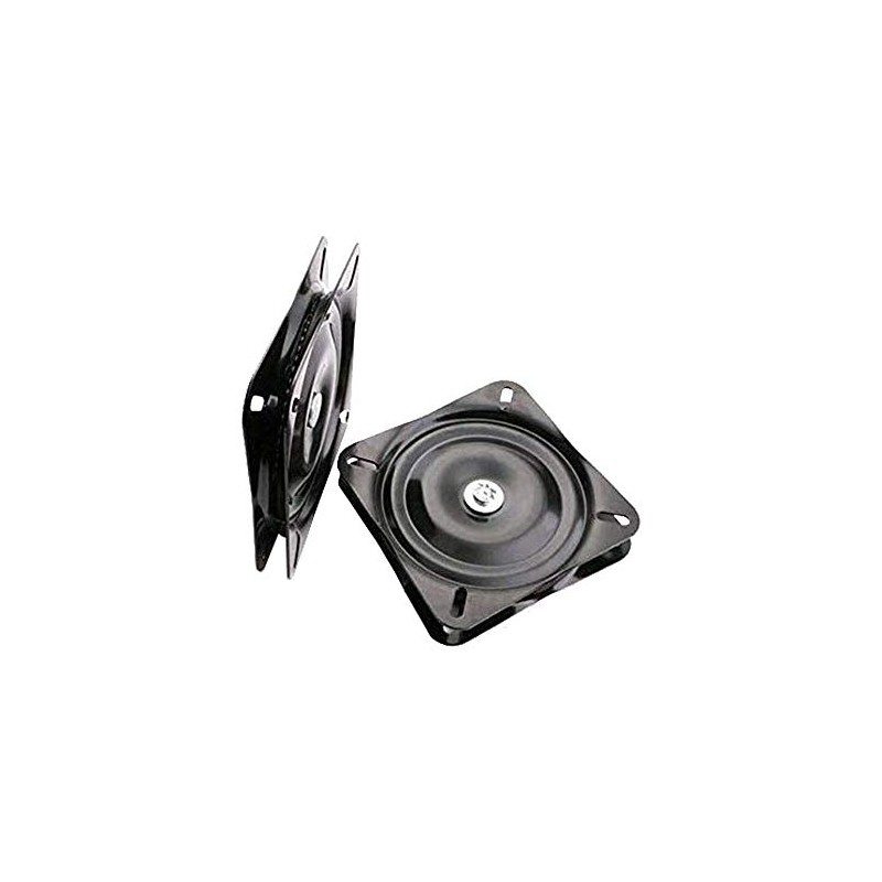 Lheng 7 Inch Black Heavy Duty Square Turntable 360 Degree