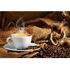 CHNYWORK 7ftx5ft Coffee Backdrop Coffee Beans Coffee Cup Afternoon Tea