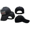 Trade Winds Black USA Thin Red Line Cap Low Profile