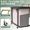 230L (60 Gal) Extra Large Fashion Laundry Sorter 3 Section