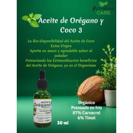 Aceite De Orégano Y Coco Orgánico Alto Carvacrol Antiviral 3                                                                                          