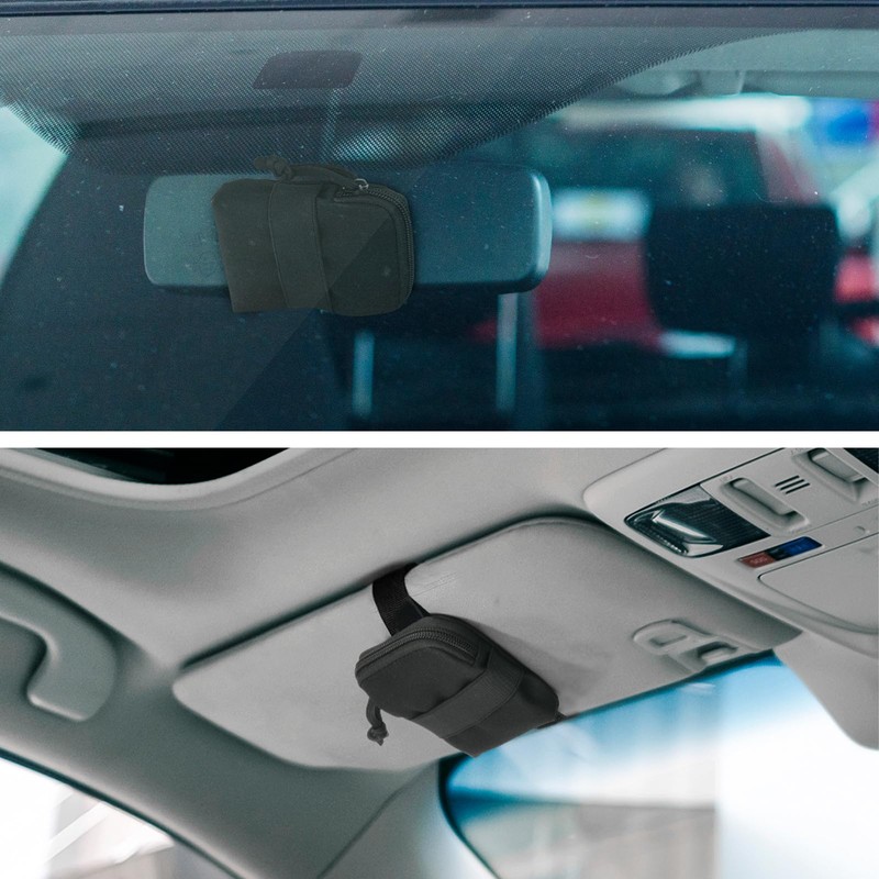 Homakover EZ Pass Organizer Holder with Strap, Toll Transponder Holder,