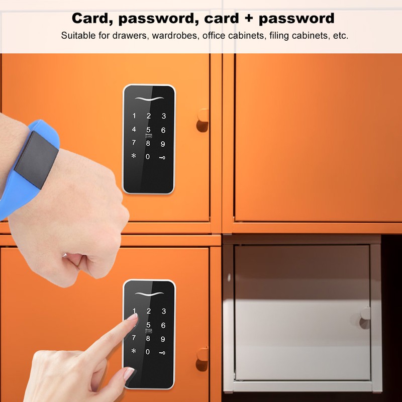 Concealed Electronic Smart Lock RFID Card Password Touch Keypad Safety