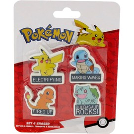 CYPBRANDS Pokémon, Schreibwaren-Set, Radiergummis, Schreiben, Schulmaterial, mehrfarbig, offizielles Produkt