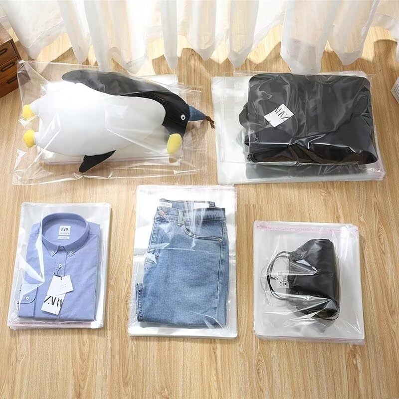 Generic Self Sealing Cellophane Bags 200Pcs-Self-Adhesive OPP Bags - Clear,