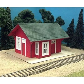 Train Time Laser HO Scale Laser Cut Barlett Depot Building Kit