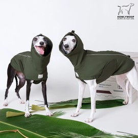 HowlyWoof Waterproof Dog Raincoat, Hooded Raincoat for Dachshund Whippet Small Medium Large Dogs, Adjustable Dog Rain Coat Jacket (03(Dachshund 16-24lbs))