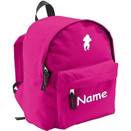 ShirtInStyle Children's Backpack Gorilla Monkey Design Ideal for Nursery, Sports and Leisure, pink
