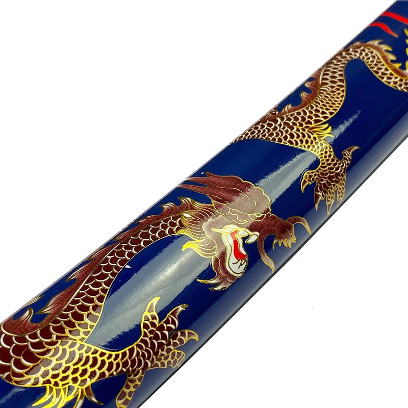 Bishamon 42 1/2" Samurai Sword Carbon Blade Dragon Scabbard Comes