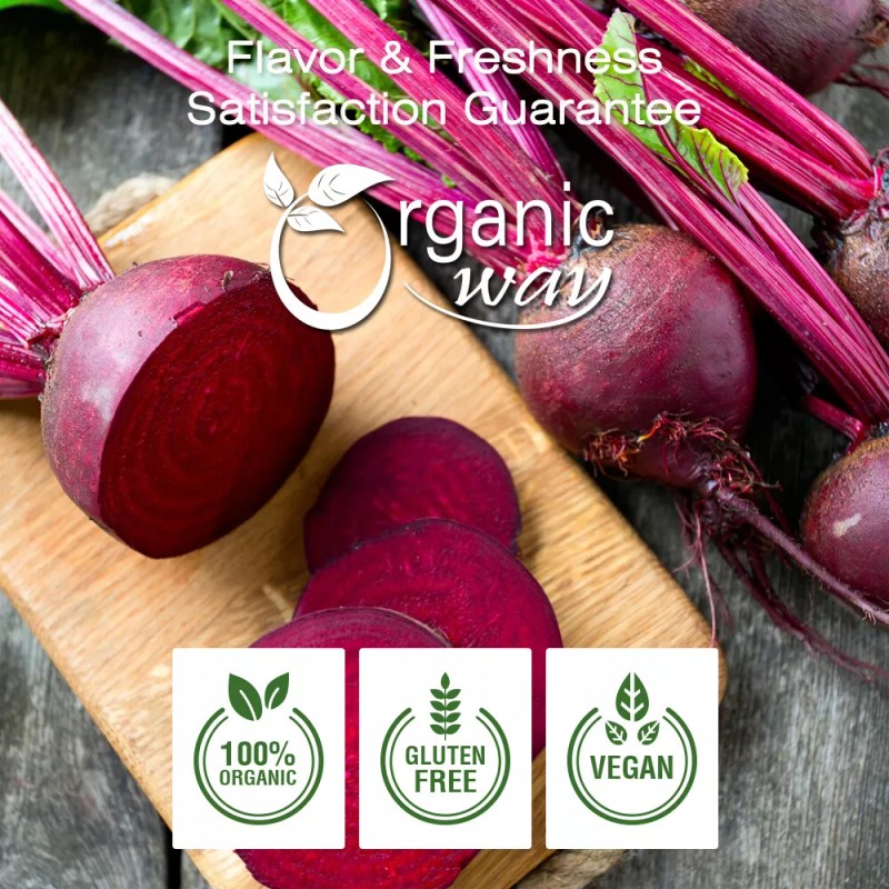 Organic Way Premium Quality Beet Root Powder - USDA &