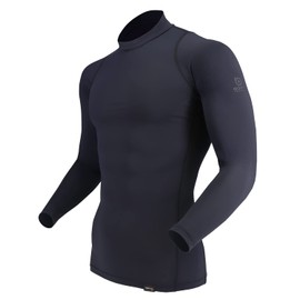 Otafuku Glove JW-727 EVO Summer Inner Wear Top, Long Sleeves, High Neck, Cordura, Lycra, Full Surface Deodorizing, Compression, Cool Touch, Black, Size M