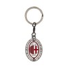 A.C. Milan Portachiavi con Doppio Lato, Logo Ufficiale, Idea Regalo,