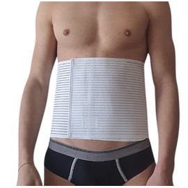 INGROSSO MERCERIE LCF Lombare Headband, 24 cm High, White, Shaping, Shaping, Back Support for Men and Women, Made in Italy (XXXXXXL)