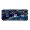 Marble Bath Tub Mat Non Slip, Blue Geometric Marble Non