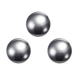 sourcing map 3pcs Precision Balls 26mm Diameter G10 Chrome Steel Ball for Bearings, Silver