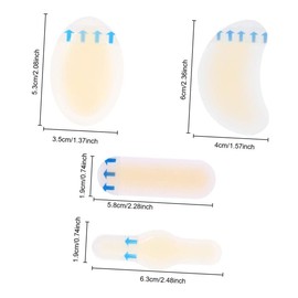 Beavorty 24Pcs Invisible Heel Stickers Abrasion Cushions for Women Skin Friendly Gel Foot Protectors Prevention Design for Prolonged Wear