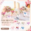 メッセージセンター サンキューカード 30枚セット 6色各5枚 ハート型 折りたたみ式 内側空白 自由記入 感謝カード 手紙