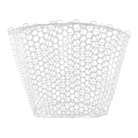 Dr.Fish Fishing Landing Net Replacement Rubber Fishing Net Without Handle Foldable Mesh Netting for Freshwater Saltwater White Diameter 11.8" White
