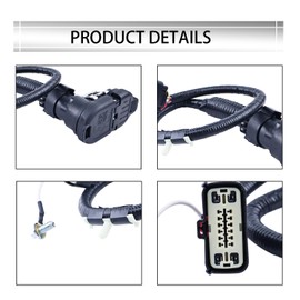 Holdia Trailer Tow Hitch Bar Wire Harness 9L3Z15A416A 7-Pin Compatible with Ford F150 2009-14