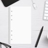 A6 Blank Paper for Filofax Personal Binder Planner, White 100gsm