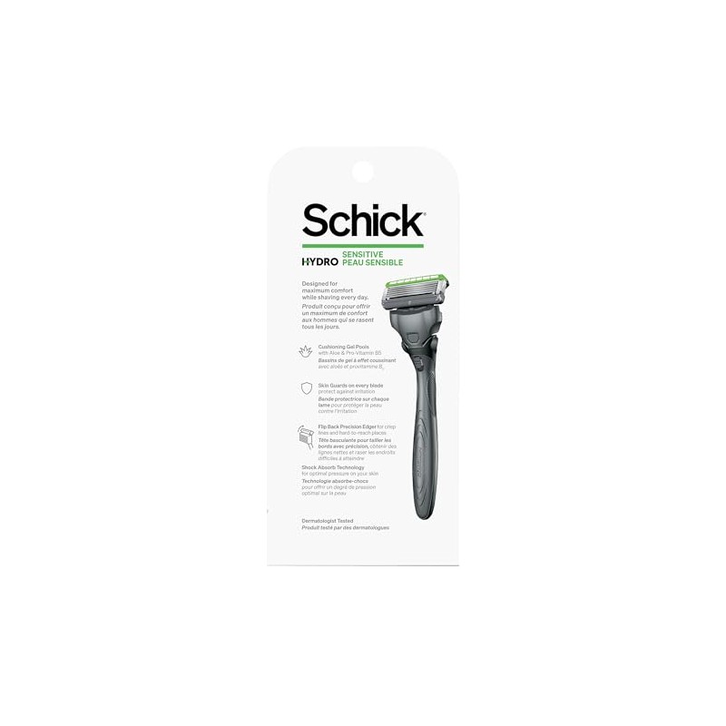 Schick Hydro Sense Sensitive Razors for Men with Shock Absorbent
