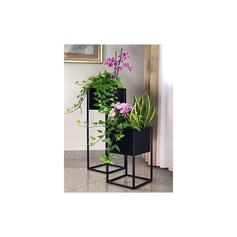 DesignM Steel Flower Stand with Pot 24 x 24 x