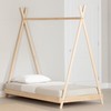 South Shore Furniture Sweedi Solid Bed, Twin, Natural Wood